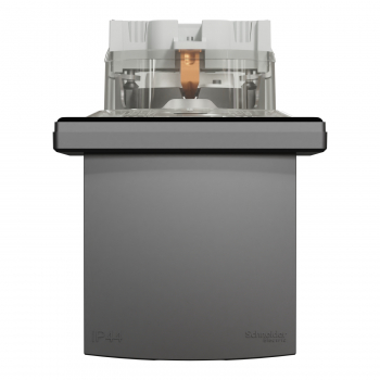 Asfora: Steckdose mit Deckel IP44